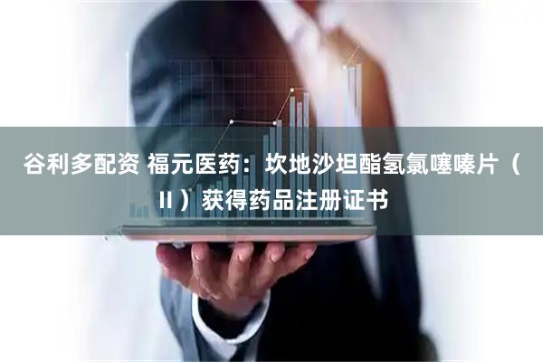 谷利多配资 福元医药:坎地沙坦酯氢氯噻嗪片(Ⅱ)获得药品注册证书